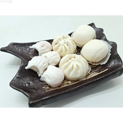 FS41 中式點心二人餐(蝦餃皇x4+叉燒包x2+流沙包x2)網購原價HK$35.00/份，會員價HK$26.00/份